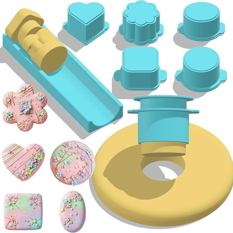 Donut Mold Silicone - Conjunto de moldes para fazer cake