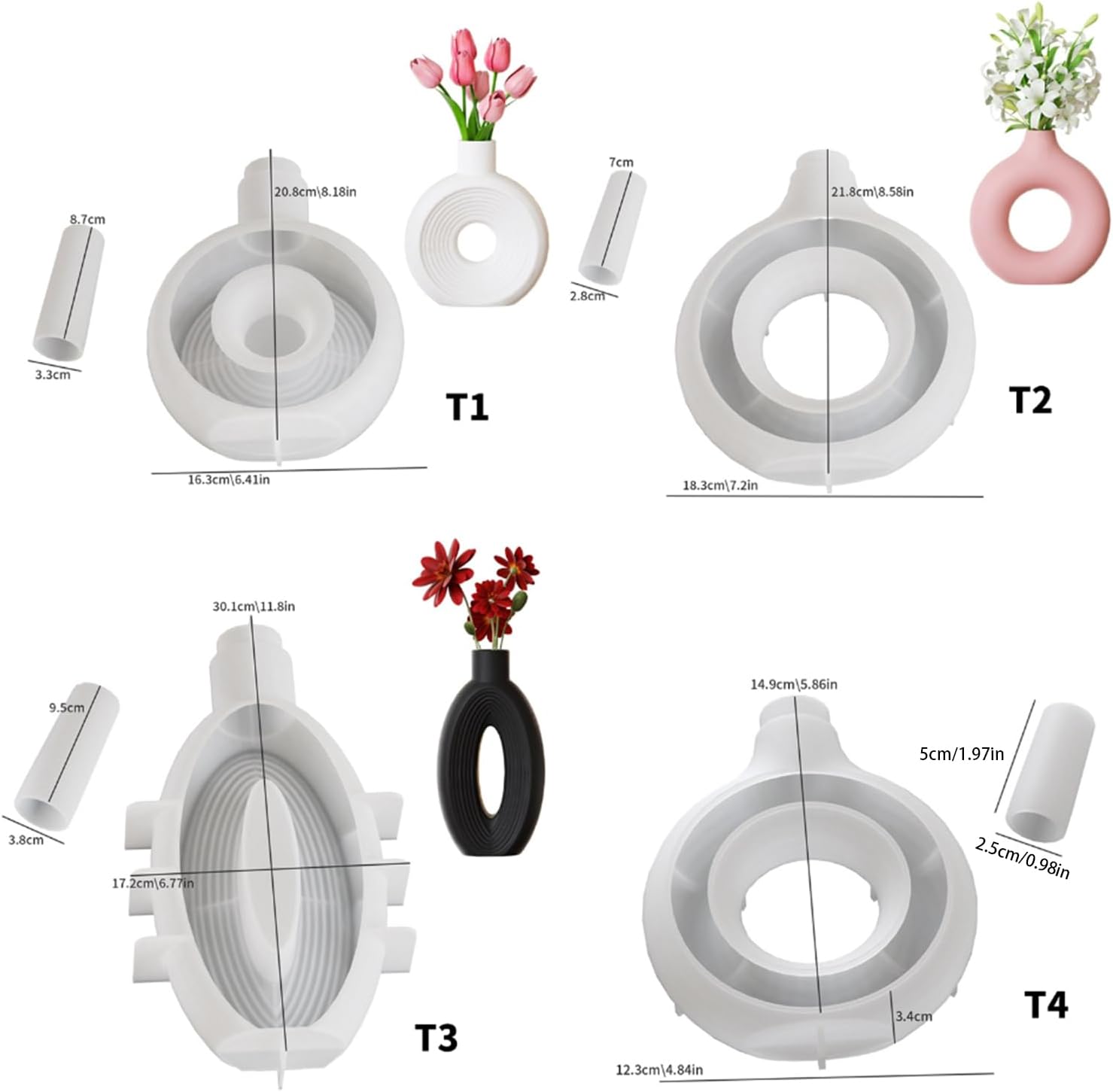 Molde de Silicone para Vasos,  - Potsticker Mold avaliação e preço