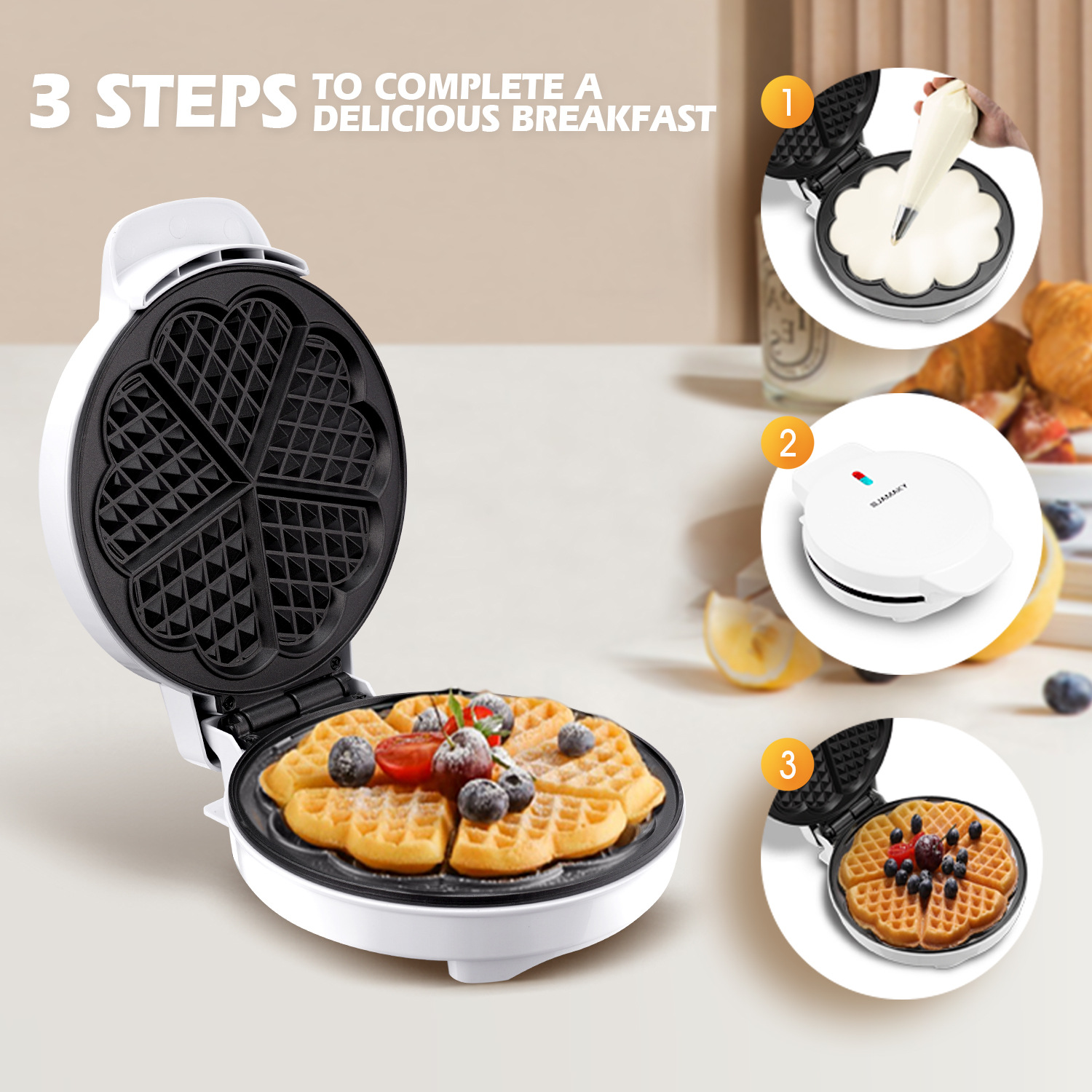 Moldes de waffle para café da  - Waffle Cone Maker avaliação e preço