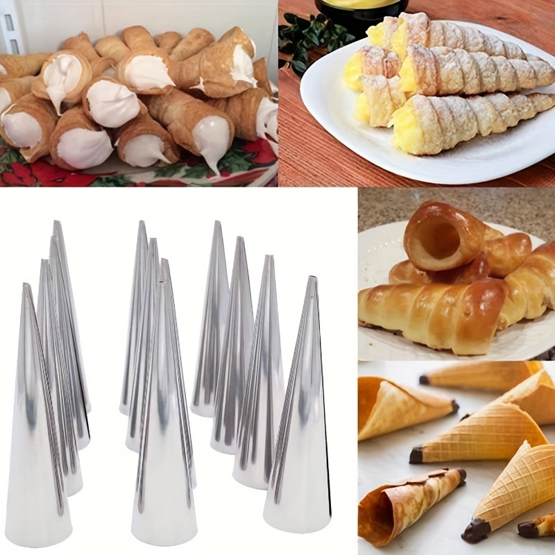 6 peças, moldes de chifre de c - Danish Pancake Pan avaliação e preço