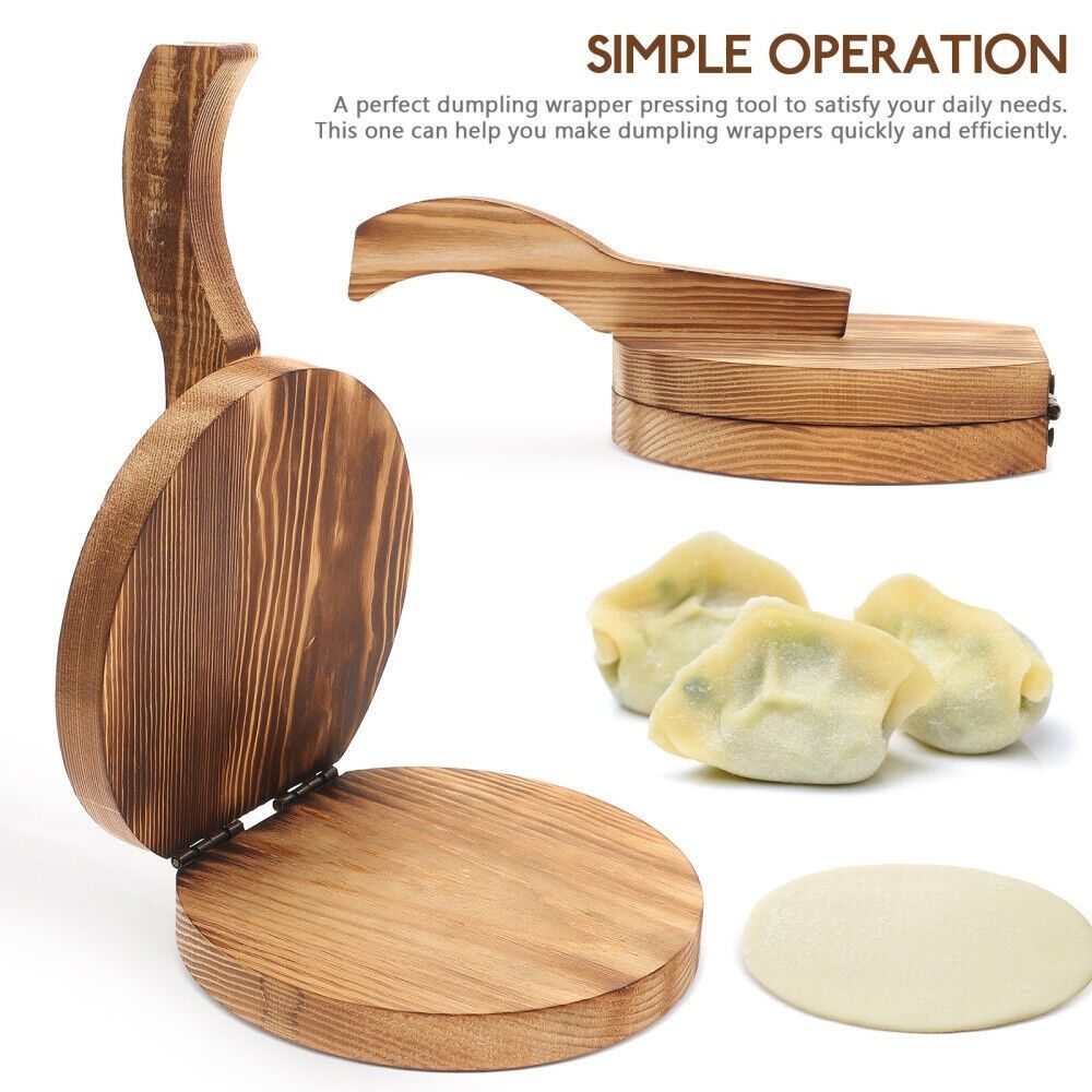 Prensador De Massa De Madeira  - Dumpling Press Set avaliação e preço